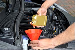 changing car oil