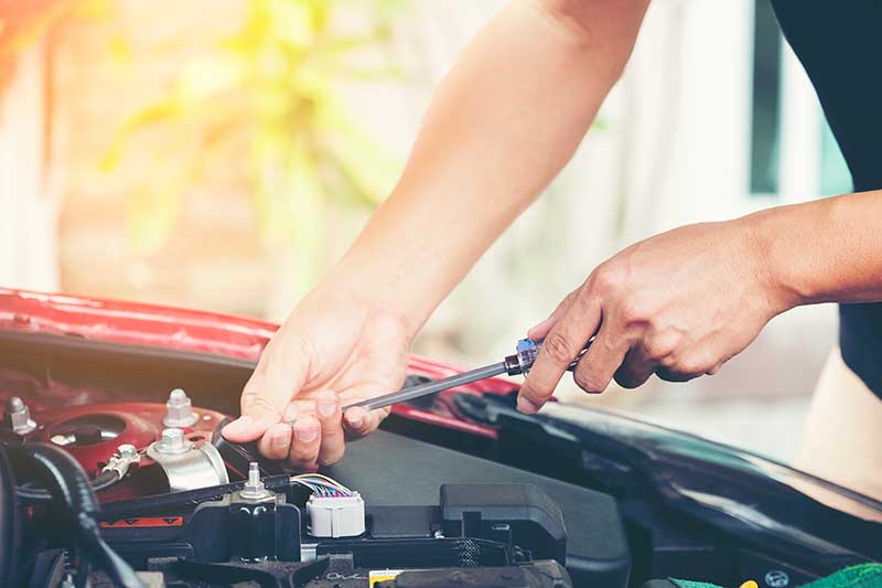 installig new battery in car