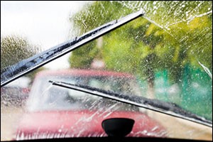 windscreen with wipers